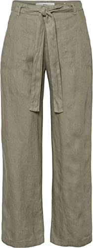BRAX Damskie spodnie w stylu Maine S Skrócone lniane spodnie, khaki, 40