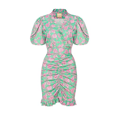Swing Fashion Clarissa damska letnia sukienka | sukienka imprezowa | sukienka koktajlowa | sukienka z falbankami | elegancka sukienka | odświętna sukienka | sukienka ołówkowa | bodycon | dekolt w