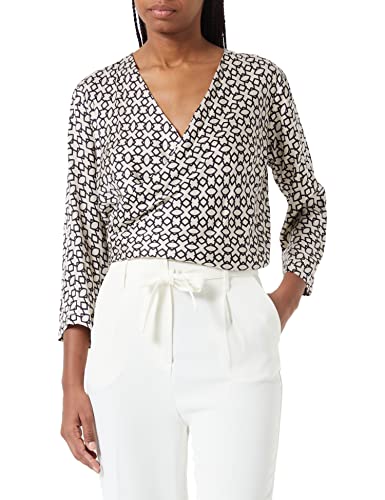 Sisley Damska bluza 5RNPLQ024, czarno-biała 63J, M