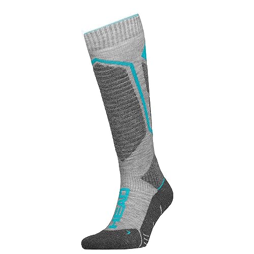 HEAD Skarpety narciarskie, uniseks, szare/błękitne Combo, 39/42, Grey / Sky Blue Combo, 39-42 EU