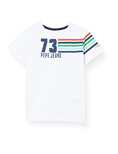 Pepe Jeans Jacky,Koszulka męska, Biały (Optic White 802), 6 anni