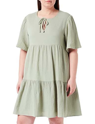 DreiMaster Vintage Sukienka damska z muślinu bawełnianego boline, mięta dymna, XL, Mięta dymna, L