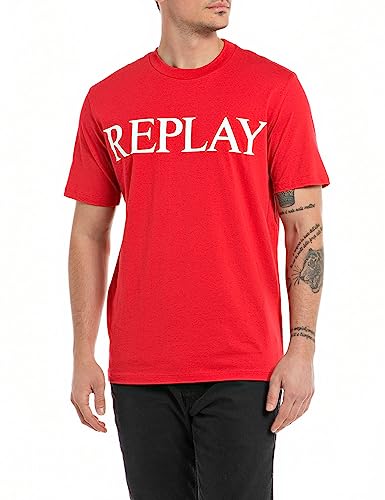 Replay T-shirt męski, Ruby Red 656, S