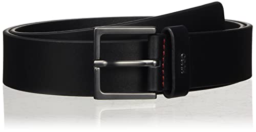 HUGO Męski pasek z logo Giove-L Sz35 z gładkiej skóry, Naturalny102, 120