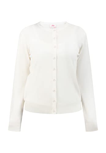 myMo Kardigan damski 12426713, biały (wollweiss), S