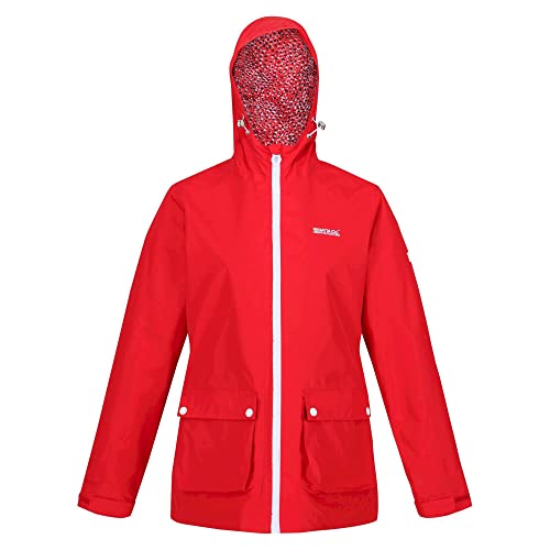 Regatta Baysea Outdoor letnia kurtka damska, True Red/Abstrakcyjny, 16