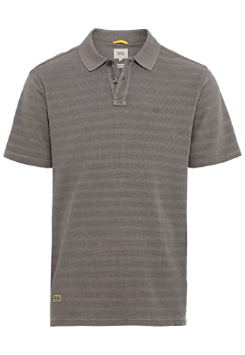 camel active Męski 409965/1P21 T-shirt męski, szary (Stone Gray), L, Stone Gray, L