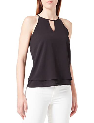 ONLY Damski top bez rękawów, czarny, 34