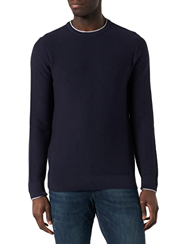 s.Oliver Bernd Freier GmbH & Co. KG Męska kurtka z dzianiny, niebieska, L, niebieski, L