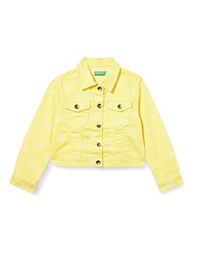 United Colors of Benetton Kurtka dla dziewczynek i dziewcząt, Żółty 2 V 6, L