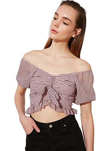 Trendyol Damska bluza w kolorze różowym, 36 (DE)