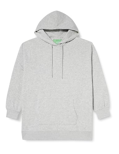 Bestseller A/S Damska bluza z kapturem JXALLY VOL LS Hood SWT, Light Grey Melange, L, Light Grey Melange, L