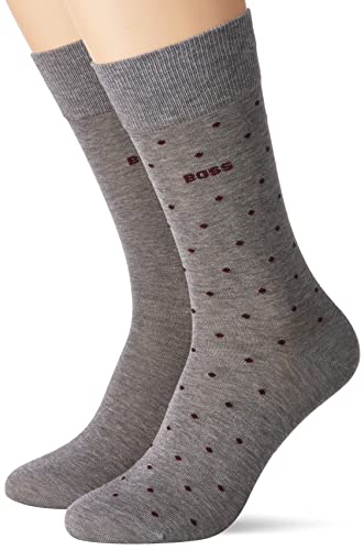 BOSS Męskie skarpetki 2P RS Dots MC Regular_Socks, średni szary 31, 43-46, Medium Grey31., 43-46