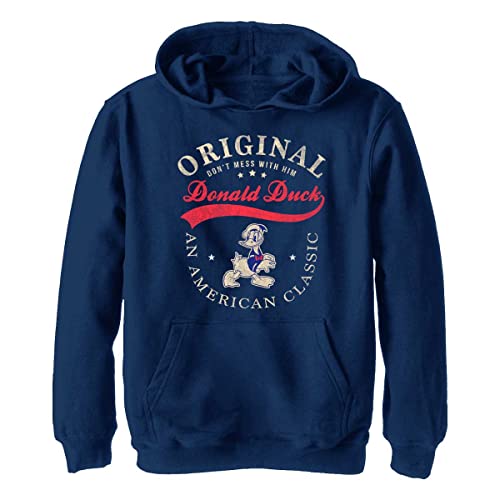 Disney Chłopięca bluza z kapturem The One and Only Donald, granatowy Heather, XL