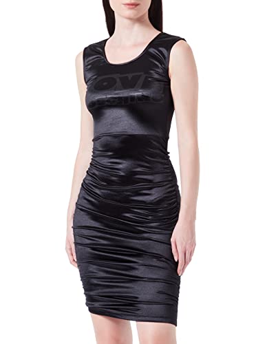 Love Moschino Damska sukienka bez rękawów, błyszcząca, rozciągliwa, z dżerseju, czarny, 44