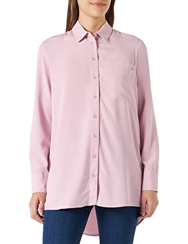 s.Oliver Damska bluzka Twill, z mieszanki wiskozy, liliowy/różowy 4082, 32