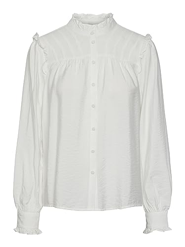 YAS Damska bluzka Yaspari Ls Shirt S. Noos, Star White, XS