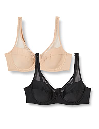 Dim Biustonosz z fiszbinami Generous Classic Perfect Fit Damski x2, New Skin/Black, 80C