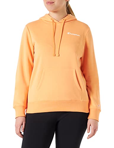 Champion Damska bluza z kapturem Legacy American Classics Powerblend Terry z małym logo, pomarańczowa, M