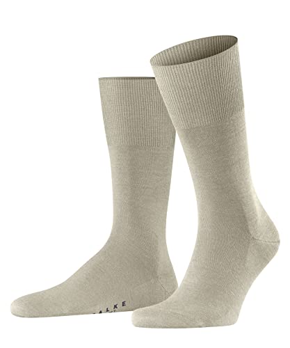 FALKE Mężczyźni Skarpety Airport M SO Wełna Merynosa Bawełna jednokolorowe 1 Para, Beżowy (Beige Melange 4043), 47-48