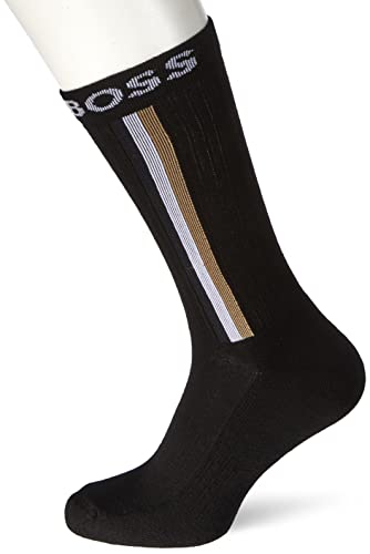 BOSS Męskie skarpety RS Rib Iconic CC czarne1, 43-46
