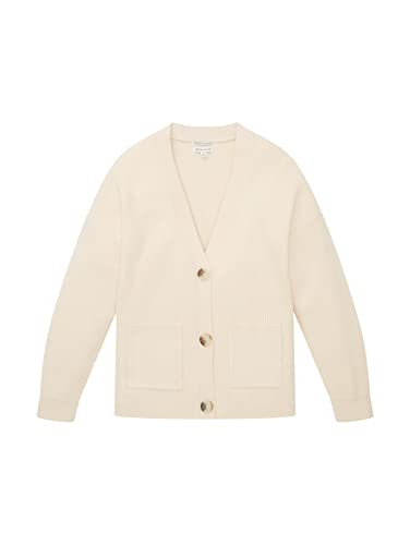 TOM TAILOR Dziewczęta Dziecięcy kardigan oversize z kieszeniami 1034597, 24018 - Light Almond, 176