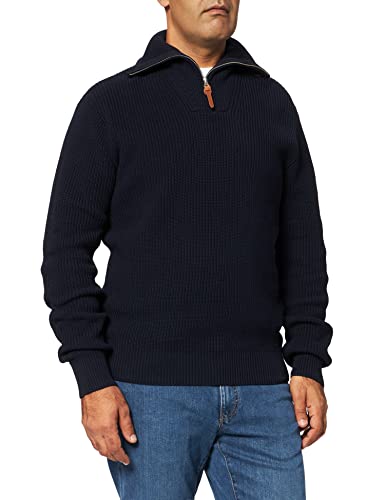 Schott NYC sweter męski, Granatowy, S