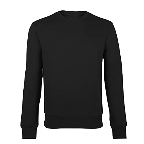 HRM Unisex bluza I Premium dla kobiet i mężczyzn można prać w temperaturze do 60°C I bluza Basic I sweter damski i męski I odzież robocza I wysokiej jakości i zrównoważona, czarny, S