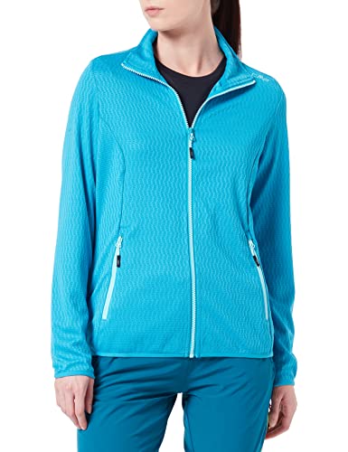 top CMP Damska kurtka polarowa Knit Tech Melange kurtka polarowa, dziewczyna, Blue-Red Kiss, 92, Hawaian, 40