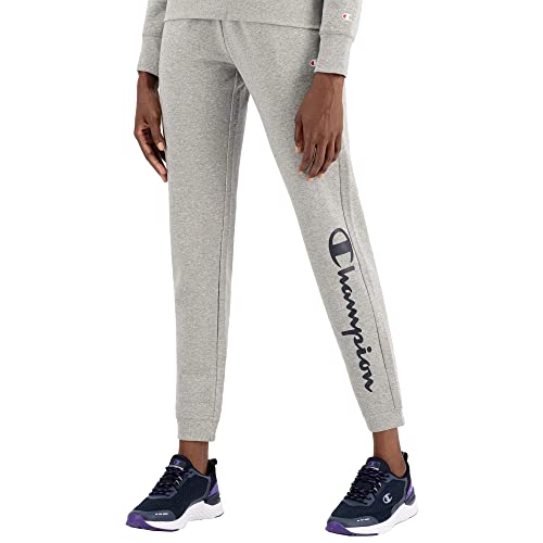 Champion Legacy American Classics Fleece Big Logo Rib Cuff damskie spodnie dresowe, Jasny melanż szary, L