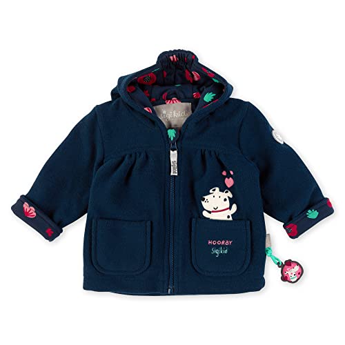 Sigikid Dziewczęca kurtka polarowa z kapturem, ciemnoniebieska, normalna