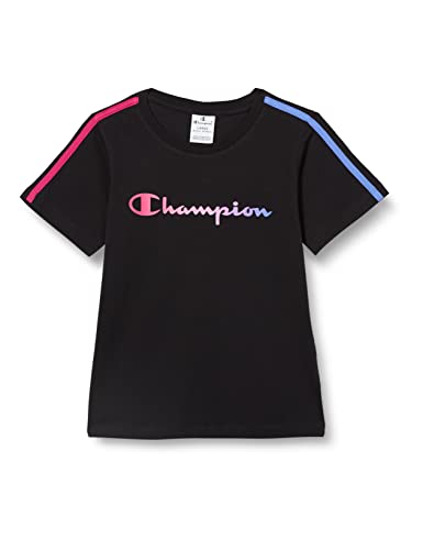 Champion Koszulka dziewczęca Color Block, czarny, 13-14 Lata
