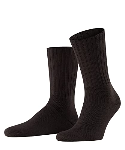 FALKE Mężczyźni Skarpety Nelson M SO Wełna Merynosa jednokolorowe 1 Para, Brązowy (Brown 5930), 47-50