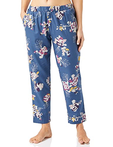 Triumph Damskie spodnie Mix & Match Tapered Flannel X od piżamy, Blue Combination, 36