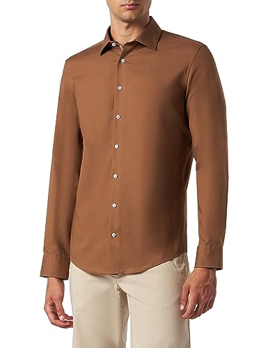 Seidensticker Męska koszula 653760, brązowa, 41