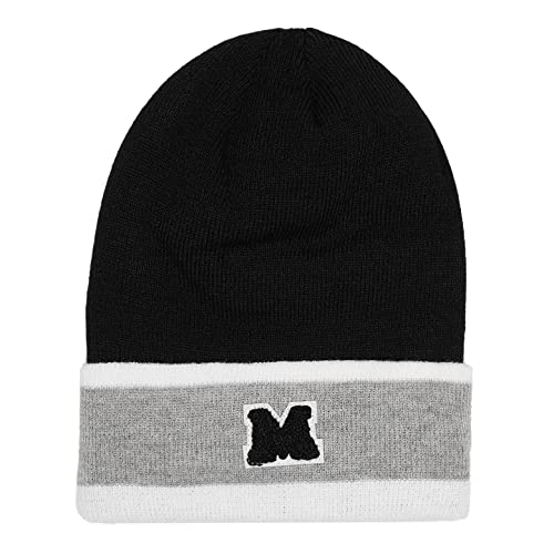 Urban Classics Unisex College Team czapka beanie Hat, czarna/szara/biała, jeden rozmiar, czarny/szary/biały, jeden rozmiar