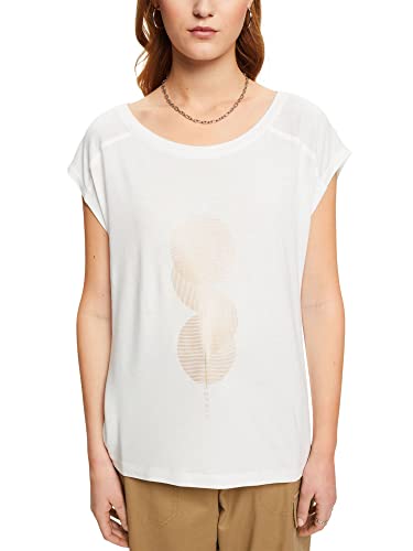ESPRIT Collection T-shirt damski, 110/Off White, XXL