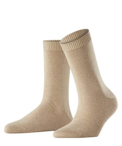 FALKE Kobiety Skarpety Cosy Wool W SO Wełna Merynosa Kaszmir jednokolorowe 1 Para, Brązowy (Camel 4220), 39-42
