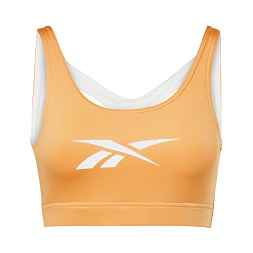 Reebok Damski biustonosz sportowy, brzoskwiniowy Fuzz S23-R, L