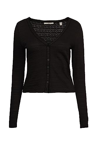 edc by ESPRIT Damska koszulka 043CC1K315, 001/BLACK, XS, 001/Black, XS