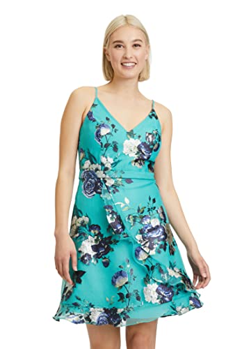 Vera Mont Vera Mont Damska sukienka 8704/4155, miętowa/ciemnoniebieska, 40, Mint/Dark Blue, 40