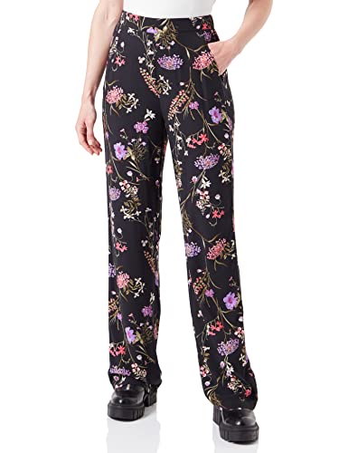 VERO MODA Spodnie damskie, Czarny/Aop: mille, XS