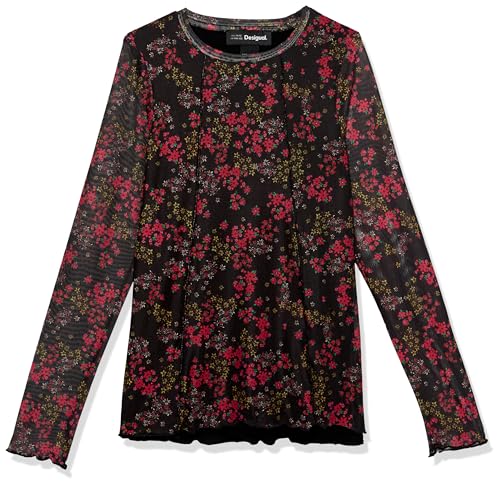 Desigual Koszulka dziewczęca Ts_Kora, czarny, 10 Lata