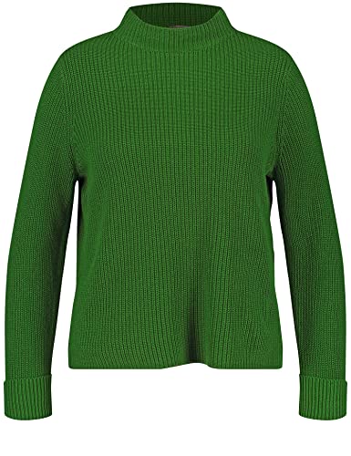 Samoon Damski sweter 172017-25400, zielony (Basil Green), 44 (DE)