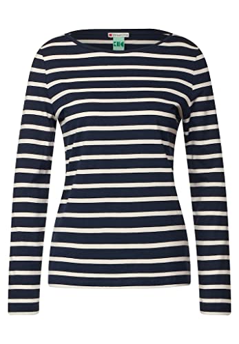 Street One Damska koszulka w paski, Deep Blue, 38