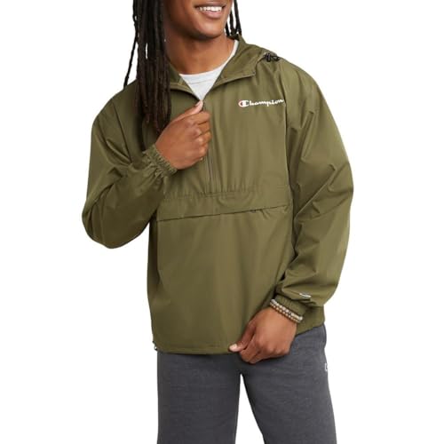 Champion Kurtka męska Packable Jacket, Cargo Olive-549369, XXL