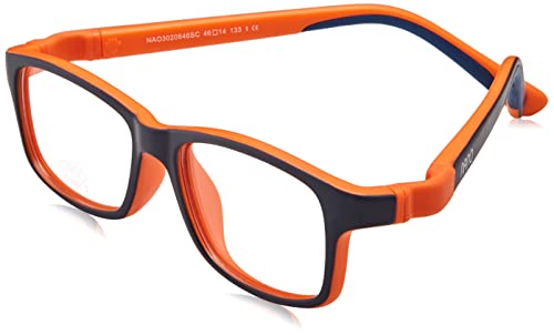 NANOVISTA Okulary przeciwsłoneczne unisex, Dwukolorowy granatowy matowy/pomarańczowy, 46