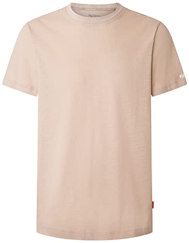 Pepe Jeans Koszulka męska Rinel, Brązowy (malt), XS
