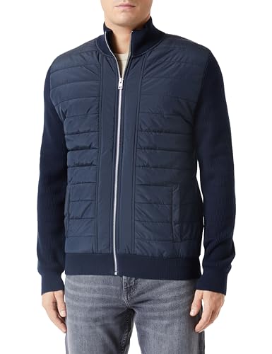 s.Oliver Sales GmbH & Co. KG/s.Oliver Męska kurtka z dzianiny z pikowaniem, niebieski, XXL