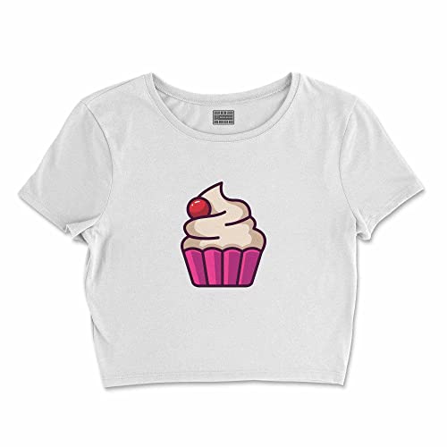 Bona Basics, Damski T-shirt basic, z nadrukiem cyfrowym, 100 bawełny, biały, swobodny, damski top, rozmiar: XL, biały, XL